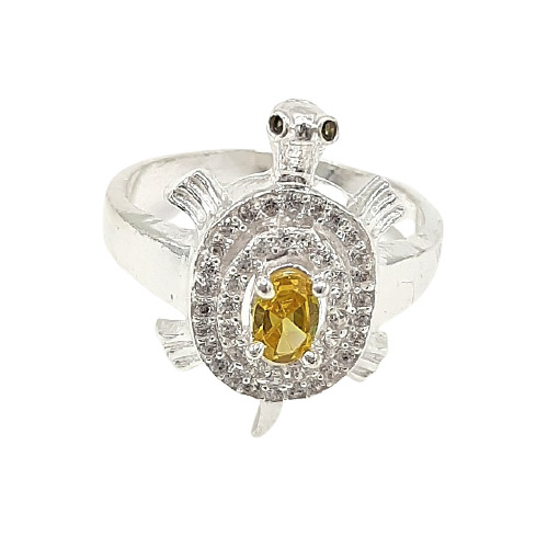 CZ Tortise Centre Fancy Stone Gents Ring